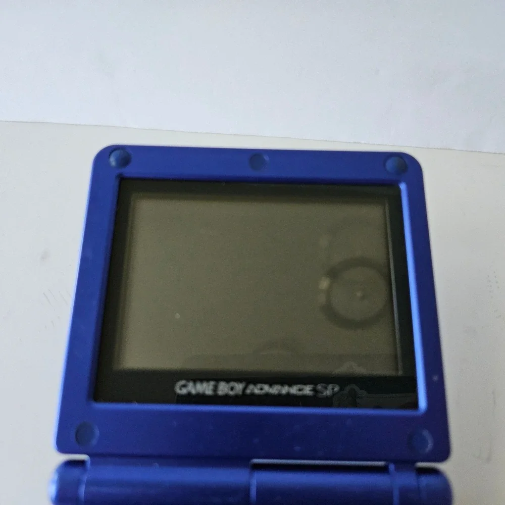 Nintendo Game Boy Advance SP & Pokémon Blue Edition 1998 Game Cartridge - TESTED
